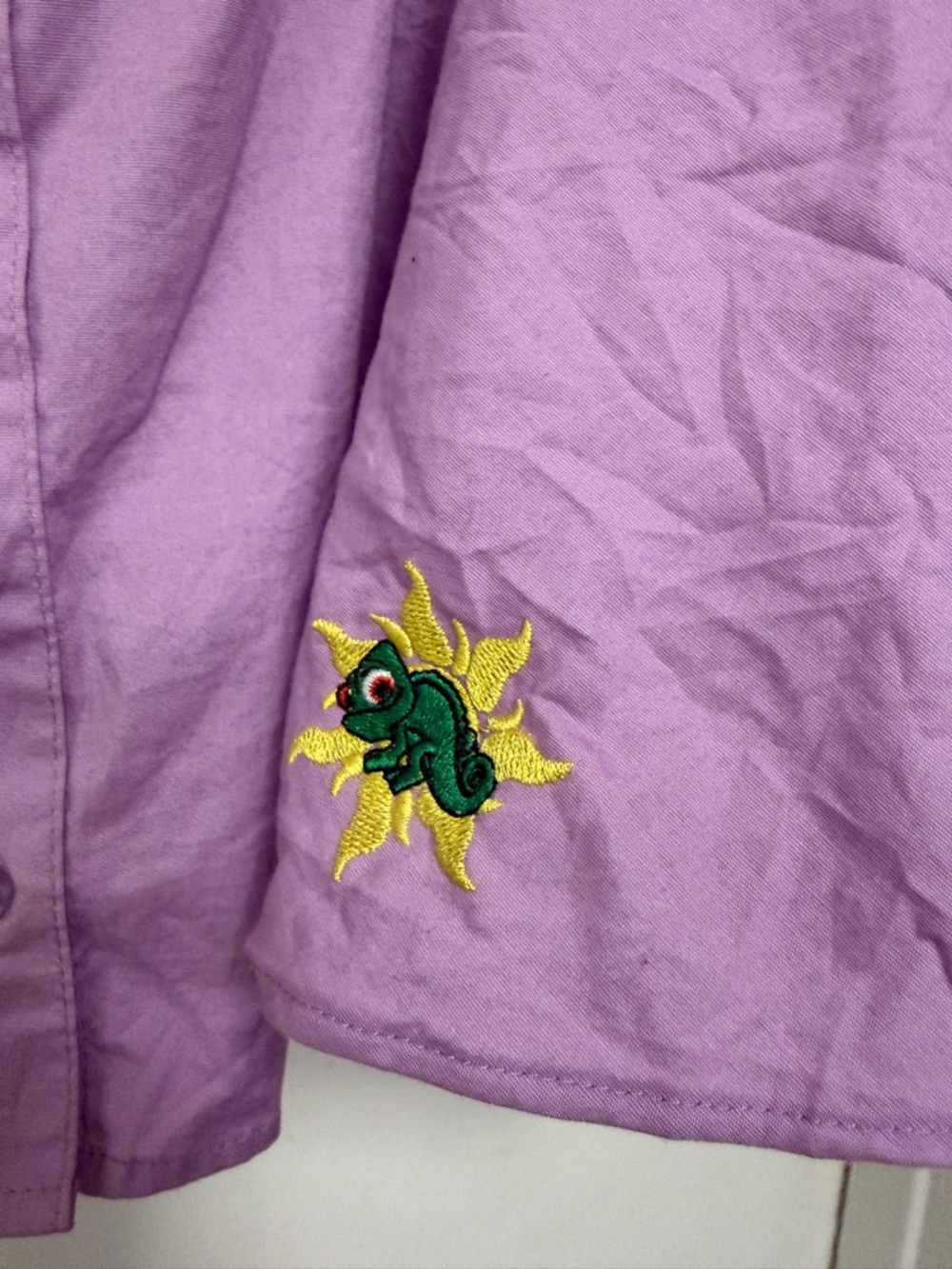 Torrid Disney Tangled Rapunzel Peplum Top Purple Stretch‎ Poplin Size 1X - Picture 5 of 11